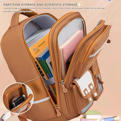 Capybara Waterproof School Backpack | Large Capacity, Ergonomic Straps for Students, Spine-Friendly Gift Bag