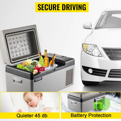 SucceBuy Portable Car Refrigerator Mini Fridge — 20L–55L Compressor Cooler DC 110-240V Ice Box for Camping
