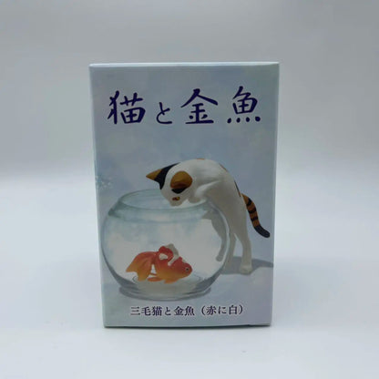 Goldfish Cat Blind Box Ornament - Cute Cat Figure Desktop Decor Toy Gift Collection