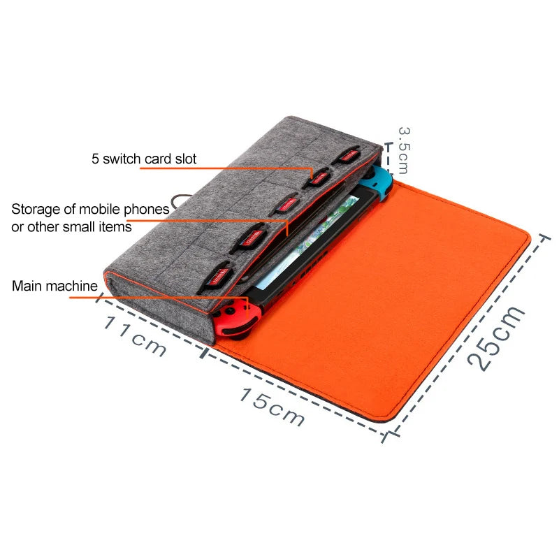 Fashionable Portable Protection: Nintendo Switch Storage Bag - Soft Shockproof NX Case for Gamer Accessories - Stylish Handbag for Game Host Protection