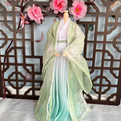 Fashion 1/6 Doll Clothes Set – 30cm Male & Female BJD Antique Couple Hanfu Outfit, Doll Accessories (No Doll)