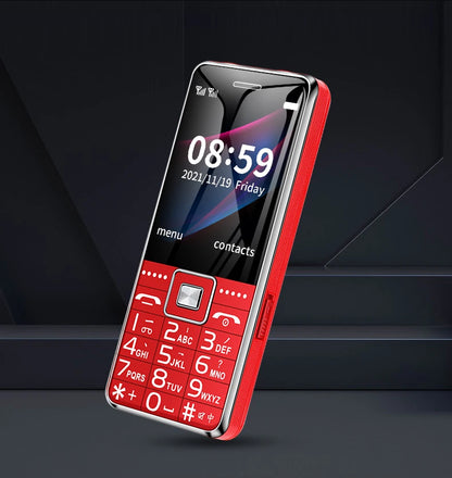 GSM 2G G600 BAR Phone – Dual SIM, 6800mAh Battery, SOS Button, 2.4" Screen, MP3 Recorder Mobile Cellphone for Seniors