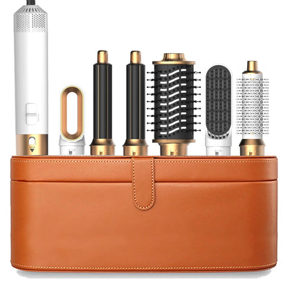 6-in-1 Hair Dryer Brush – Detachable Airflow Comb Curler with Heat Control for Straightening & Smooth Hair Styling