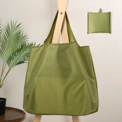 Eco-Friendly Reusable Shopping Bag — Foldable Shoulder Grocery & Market Tote for Supermarket and Everyday Use