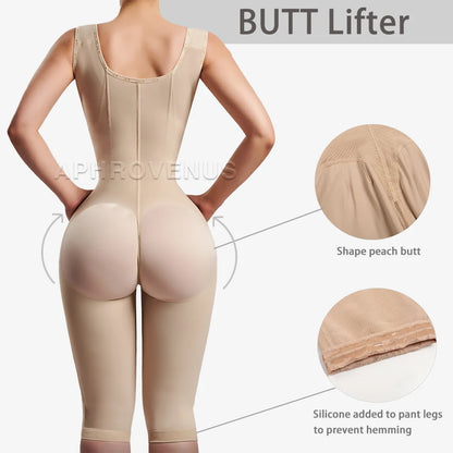 Fajas Colombianas Women’s Full-Length Shapewear – Postpartum Waist Trainer, Tummy Control Bodysuit & Post-Liposuction Shaper