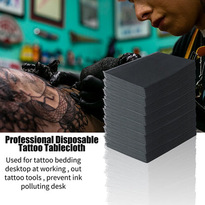 25/50/100PCS Disposable Tattoo Clean Pads - Waterproof Paper Tablecloths & Double Layer Sheets for Tattoo Accessories
