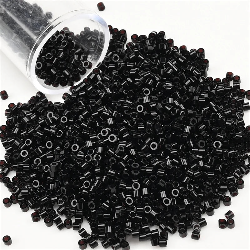 11/0 Mini Glass Beads – 2000PCS Small Cylindrical Beads for DIY Jewelry Making, Necklaces & Bracelets, 10g/Pack