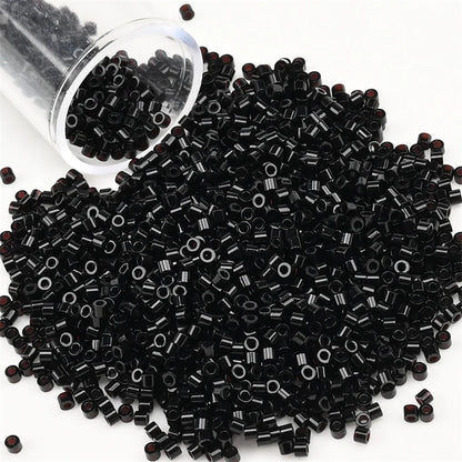 11/0 Mini Glass Beads – 2000PCS Small Cylindrical Beads for DIY Jewelry Making, Necklaces & Bracelets, 10g/Pack