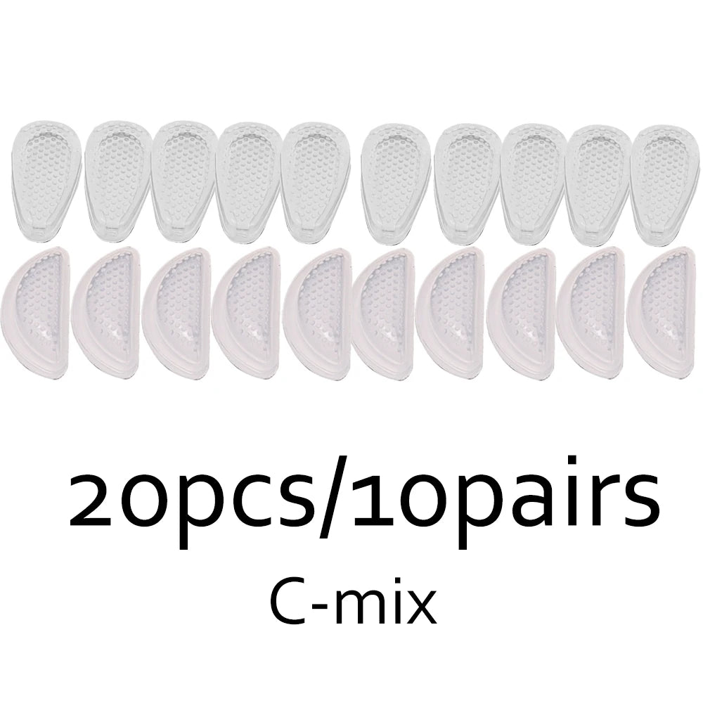 Anti-Slip Silicone Nose Pads for Glasses – Transparent Soft Self-Adhesive Eyewear Cushions