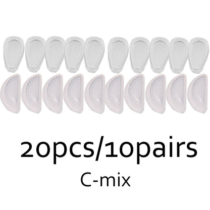 Anti-Slip Silicone Nose Pads for Glasses – Transparent Soft Self-Adhesive Eyewear Cushions