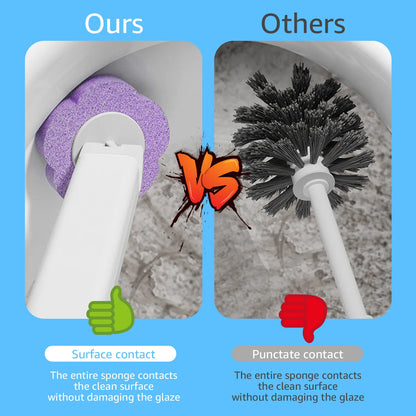 18/36Pcs Disposable Toilet Brush Kit - Wall-Mounted Bathroom Cleaning Tool with Long Handle & Refill WC Accessories
