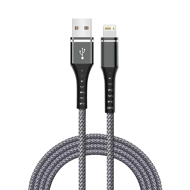 Original Lightning Cable USB – Fast Charging Wire for iPhone 14-6S Plus, X, XR, XS, 13, 12, 11 Pro Max, SE, Nylon Braided Charger Cord