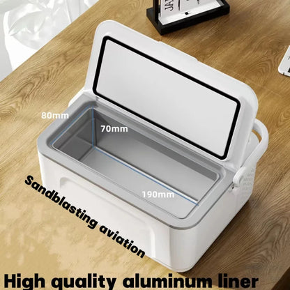 Double Layer Large Capacity Insulin Cooler Box – Portable Medicine Refrigerator for Insulin Storage