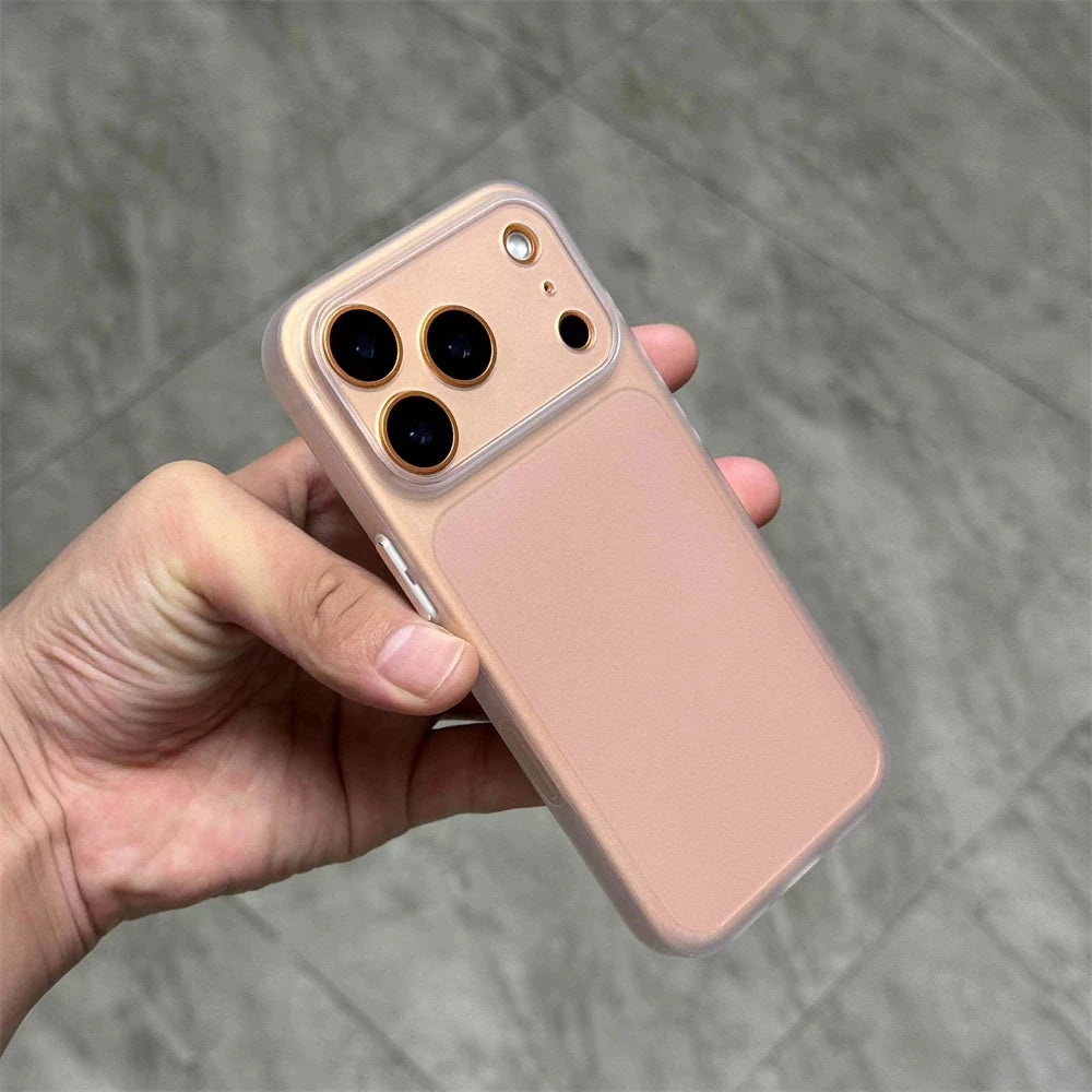 Ultra-Thin Matte iPhone Case - Translucent Soft TPU Slim Cover with Button & Camera Protection for iPhone 12–18, Air, Plus & Pro Max Models
