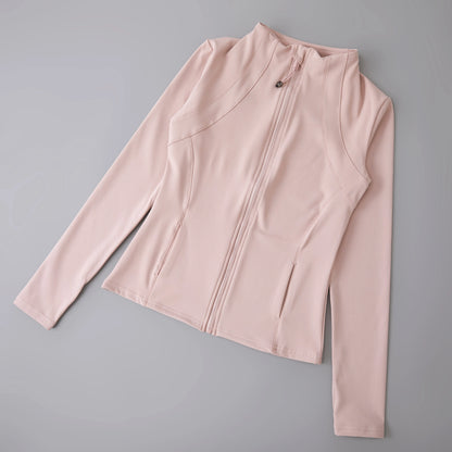 Women’s Sports Windbreaker Jacket — Long Sleeve Workout Top, Running Sweatshirt, Yoga Activewear