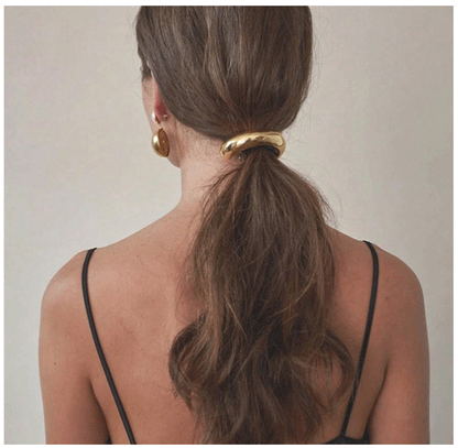 4PCS Fashion Women's High Ponytail Hair Rope – Elegant Elastic Hair Accessories for Daily & Holiday Wear