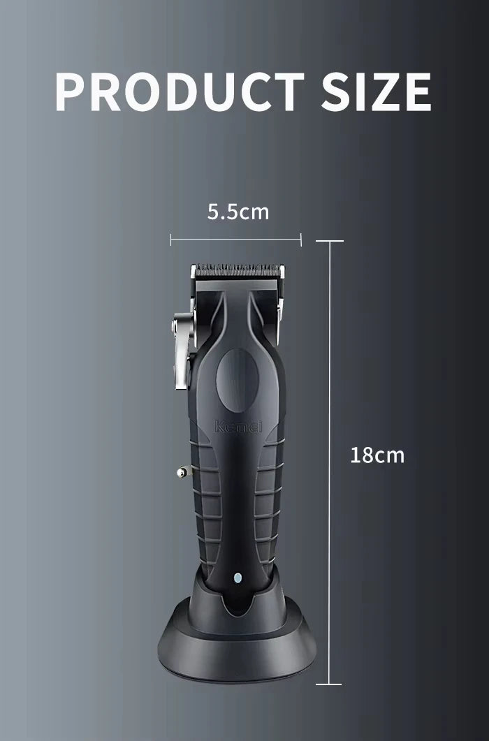 Kemei Professional Hair Clipper Kit – KM-2296, KM-2299, KM-1102 Electric Shaver & Cordless Trimmer for Men’s Hair Cutting