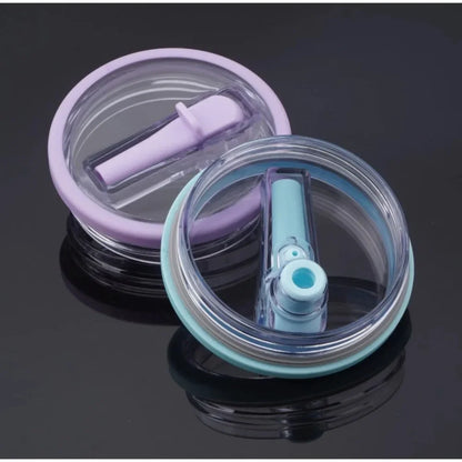 Spill-Proof 40oz Cup Lid for Stanley – Eco-Friendly Replacement with Spiral Straw Cover Accessory