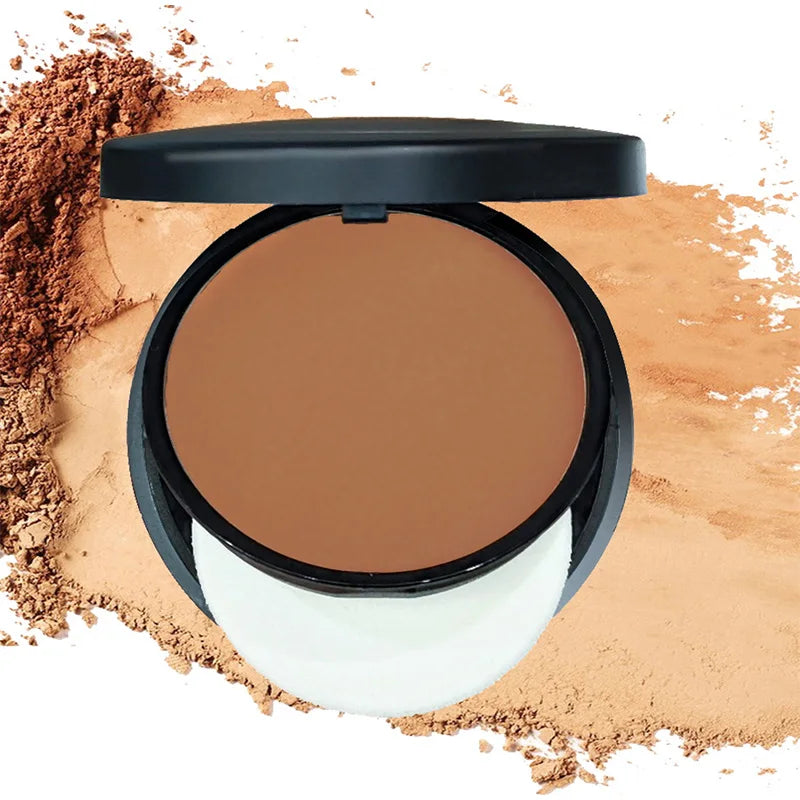 Sweat-Resistant Contouring Powder Palette – Matte Buildable Coverage for All Skin Tones with Highlight & Shadow