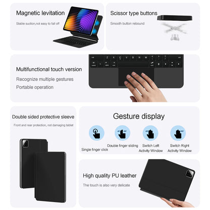 Magic Keyboard Folio for Xiaomi Pad 7 — Smart Case with Portuguese, Spanish, Korean & French Keyboard for Mi Pad 7 Pro 11.2-inch