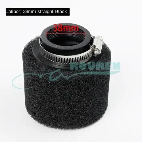 35–60mm Foam Air Filter – Red Elbow Neck Sponge Cleaner for Scooter, Dirt Bike, Motorcycle | Kayo BSE Compatible