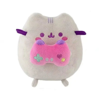 Cute Simulated Cat Plush Doll - 2026 Anime-Inspired Soft Stuffed Toy for Tabletop, Bedroom, and Home Decor