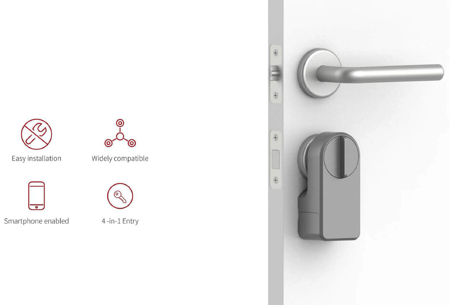 A1 Pro Max Bluetooth Smart Door Lock – Tuya APP Remote Control, Keyless Entry, Smart Life Compatible, DIY Easy Installation
