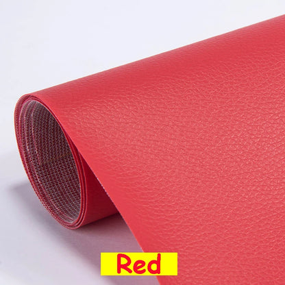 Large PU Leather Repair Patch Roll - Self-Adhesive Faux Leather Repair Tape for Sofa & Car Seats