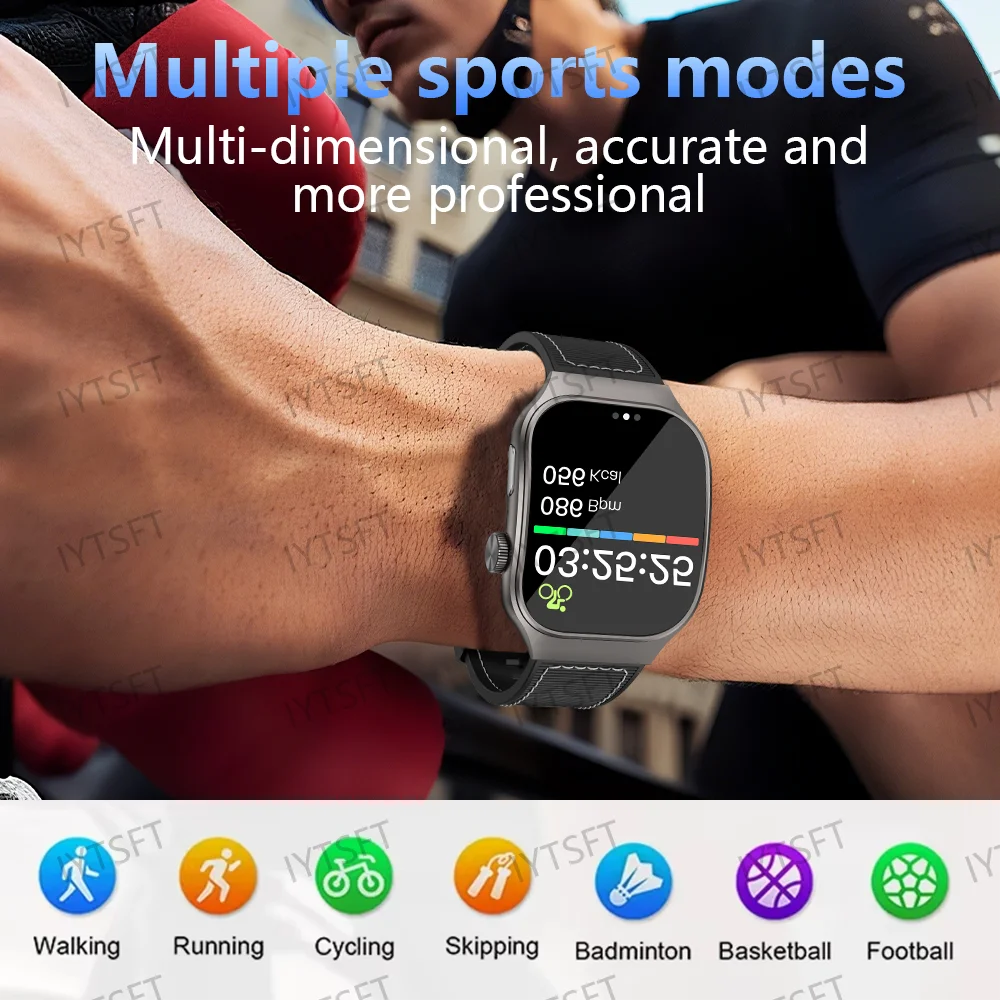 LAXASFIT 2.01-Inch Smart Watch - Bluetooth 5.3 HD Calling & Multiple Sports Modes for Men & Women