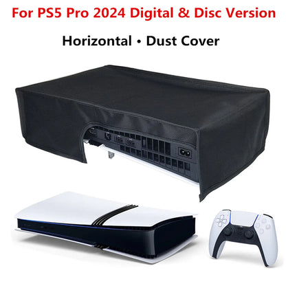 Horizontal Dust Cover for PS5 Pro – Anti-Scratch Protective Sleeve Case for Digital & Disc Edition Console