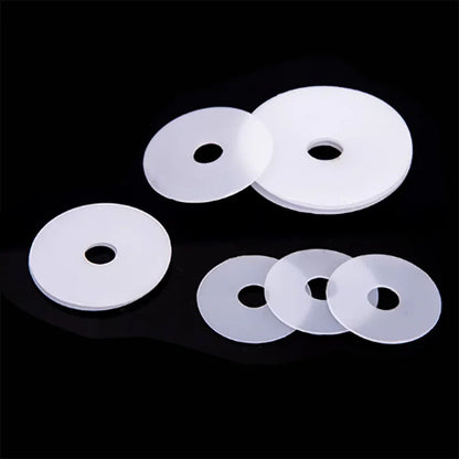 M2–M19 Plastic Nylon Flat Washers – Durable Assorted Sizes for Screws, Bolts & DIY Projects