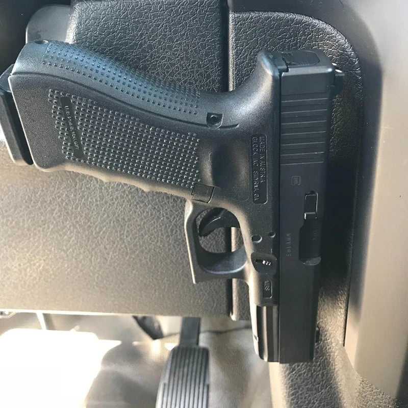 Magnetic Concealed Gun Mount – Pistol & Handgun Holder for Car, Bedside, Glock, Taurus, 1911