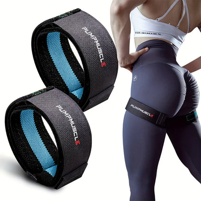 2PCS Adjustable Blood Flow Restriction Bands for Legs – BFR Training Straps for Muscle Growth, Strength & Glute Workouts