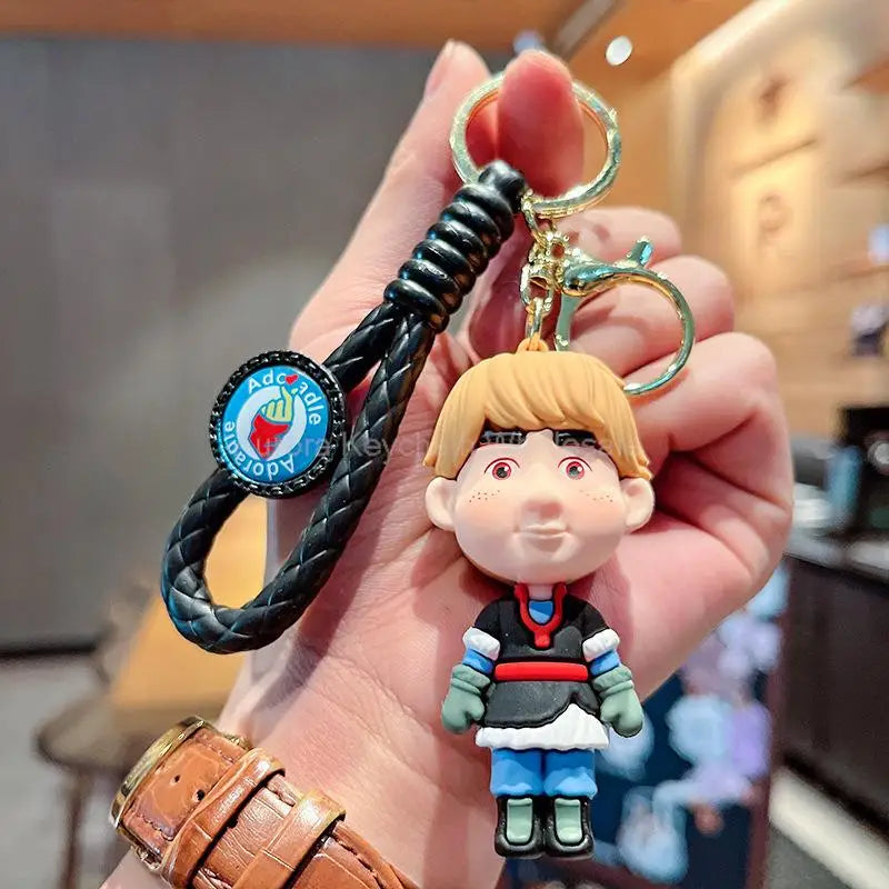Anime Disney Cartoon Keychain – Gummed Girl, Mermaid & Princess Keyring, Cute Snow White & Alice Toy Gift