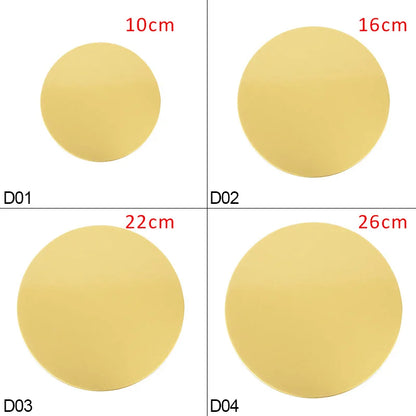 Round Cake Board Set (10/16/22/26cm) – Disposable Paper Bases for Cupcakes & Desserts
