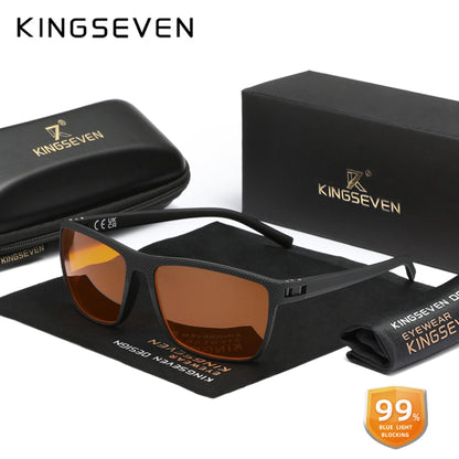 99% Blue Light Blocking Glasses — KINGSEVEN Transparent Lens Computer Eyeglasses