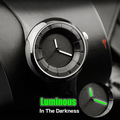 2023 Enmex Men’s Creative Industrial Quartz Watch — Digital Design Light Sports Fashion Wristwatch