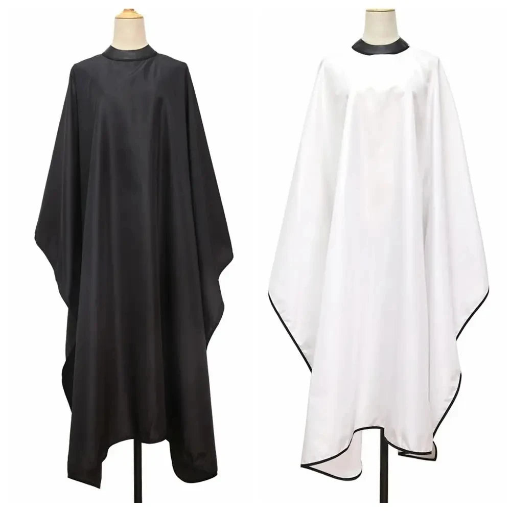 Professional Barber Hair Cutting Cape – Waterproof Transparent Silicone Collar, Anti-Static Salon Cape Eagle Shawl Style