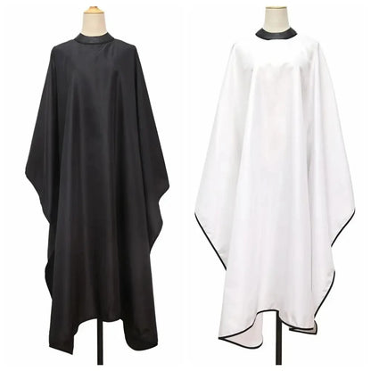 Professional Barber Hair Cutting Cape – Waterproof Transparent Silicone Collar, Anti-Static Salon Cape Eagle Shawl Style