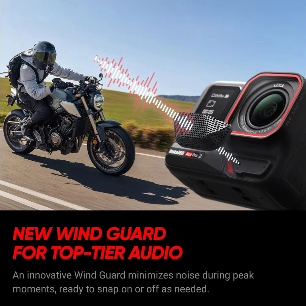 Insta360 Ace Pro 2 Action Camera – 8K Waterproof Cam with Leica Lens, 1/1.3" Sensor, Dual AI Chip, Low Light Pro