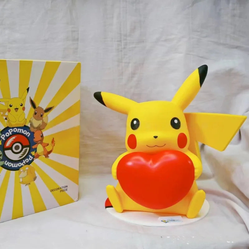 Pokemon Large Figure Set — Pikachu, Charmander, Eevee, Squirtle & Pokeball Doll Figurines, Kids Collectible Toys & Gifts