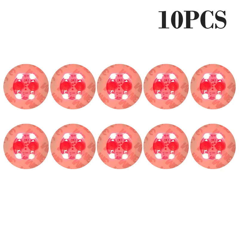 100-Pack LED Tableware Mats & Luminous Cup Stickers — Colorful Flashing Bottle Coasters for Bar, Stall, and Party Lighting