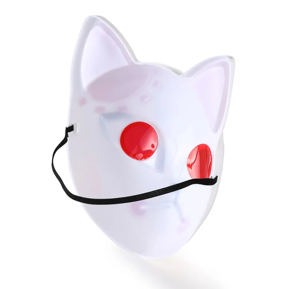 Anime Demon Cosplay Mask — Kimetsu No Yaiba Sabito & Makomo ABS Plastic, Deluxe Halloween Party Costume Props