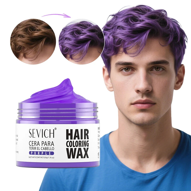 13-Color Halloween Hair Wax – 50g/120g DIY Temporary Hair Dye Cream for Men & Women, Party, Cosplay & Daily Use