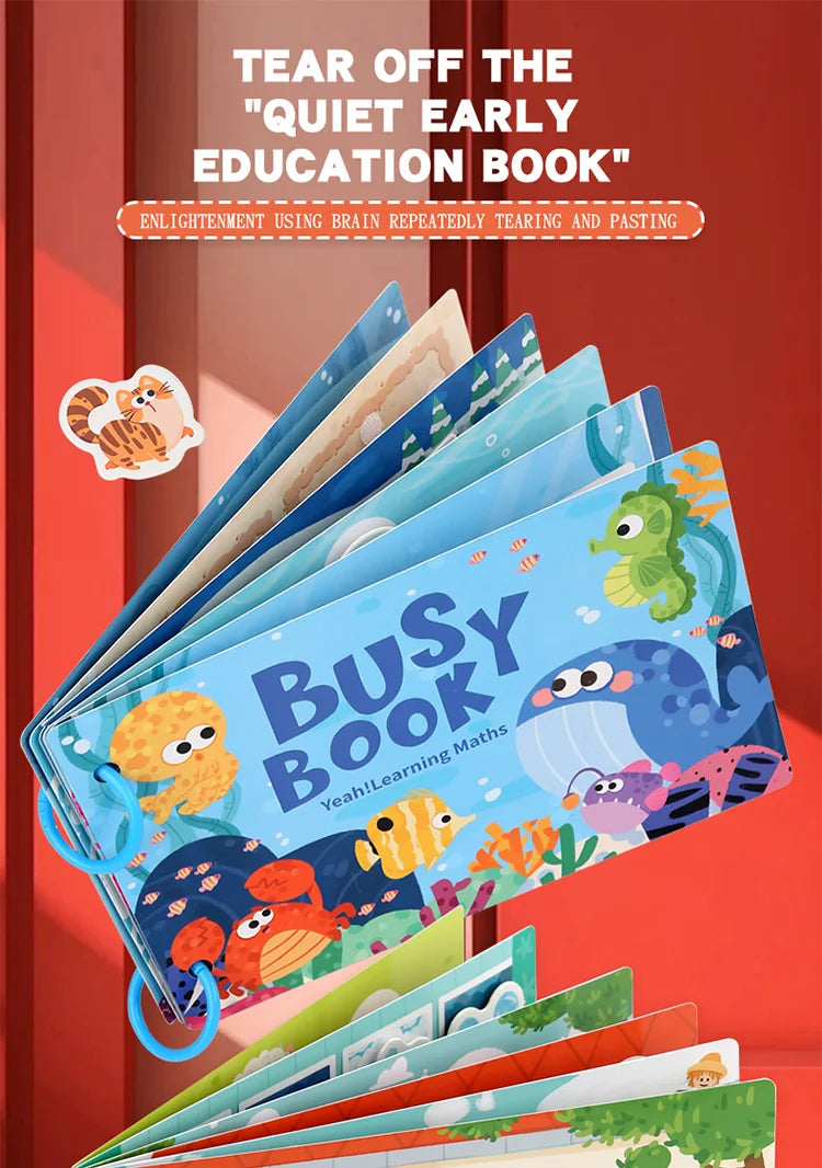 Montessori Baby Busy Book – My First Quiet Book, Early Learning Toy & Matching Game for Toddlers (2-3 Years)