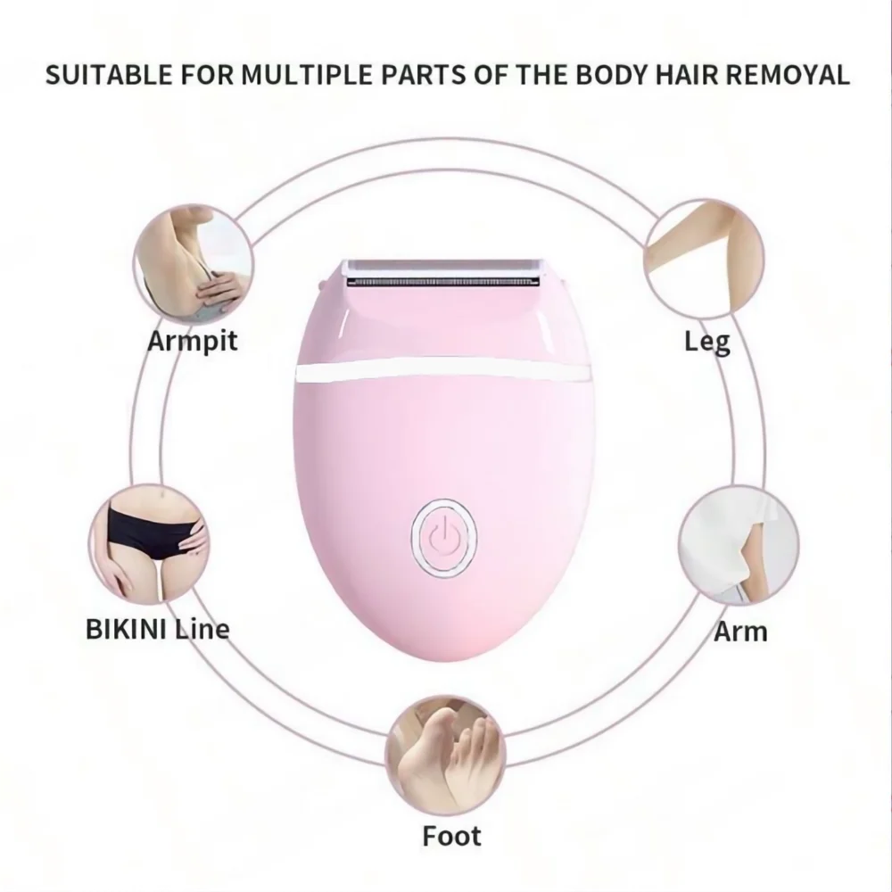 Valentine’s Day Women’s Electric Hair Shaver — Personal Trimmer for Legs, Arms, Armpit & Pubic Hair Care