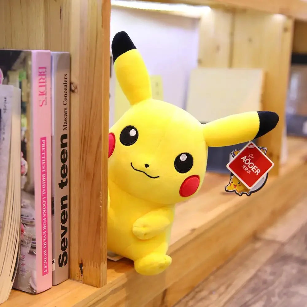 Kawaii Large Pikachu Stuffed Toy – High-Quality Pokémon Plush Doll with Gengar Peluche Pillow, Perfect Xmas Gift for Kids and Friends