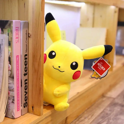 Kawaii Large Pikachu Stuffed Toy – High-Quality Pokémon Plush Doll with Gengar Peluche Pillow, Perfect Xmas Gift for Kids and Friends
