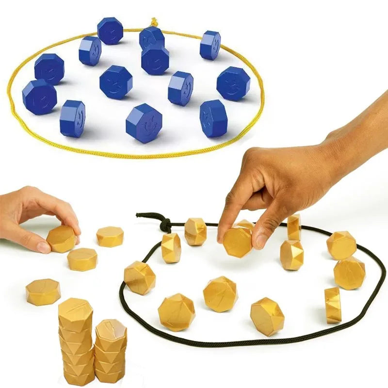 Magnetic Stones Party Game — Portable Interactive Strategy Board Game for Kids, Adults & Family Fun