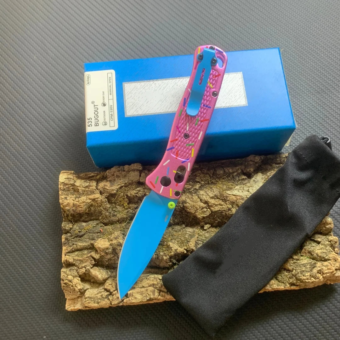 BM535 S30V Folding Knife - Color-Coated Aluminum Handle EDC Pocket Knife